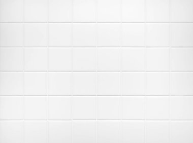Beyaz kiremitler duvar. Banyo zemin dokusu. Arka plan. 