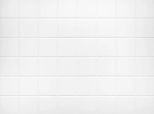 白色瓷砖墙背景浴室地板纹理背景 — 图库照片