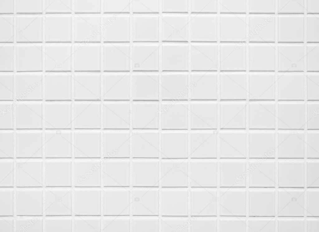 White tiles wall Background Bathroom floor texture Background 