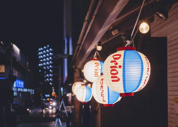 OKINAWA, JAPAN - AUG 31, 2019: Okinawa Beer Orion Local Bar Japan Restaurante decoração loja de frente — Fotografia de Stock