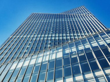 Mimari detaylar Modern ofis binası cam cephe gökdeleni
