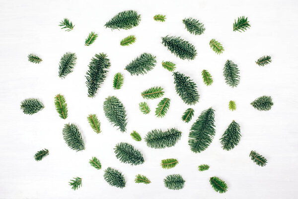 Winter flat lay style picture