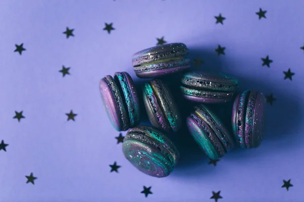 Macarrones con patrón espacial —  Fotos de Stock