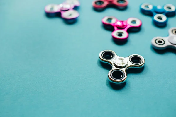 Set fidget spinners — Stockfoto