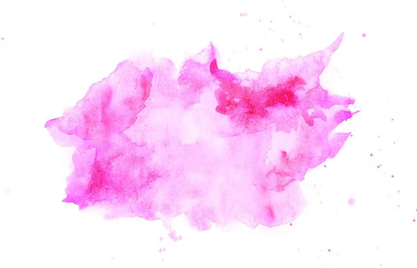 Abstracto acuarela mancha rosa — Foto de Stock