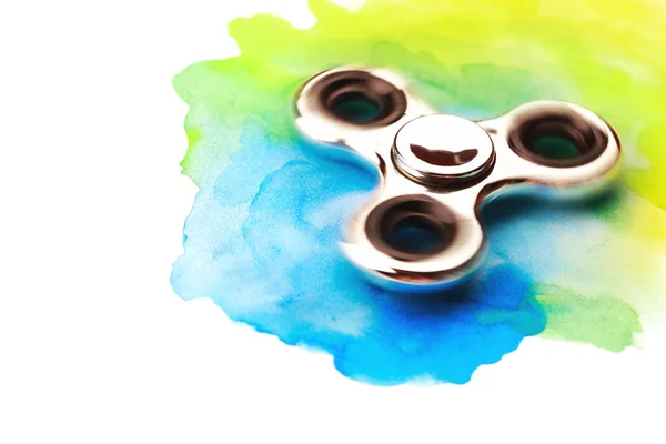 Hermoso spinner sobre fondo de acuarela —  Fotos de Stock