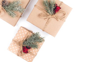 Vintage Noel hediye kutuları