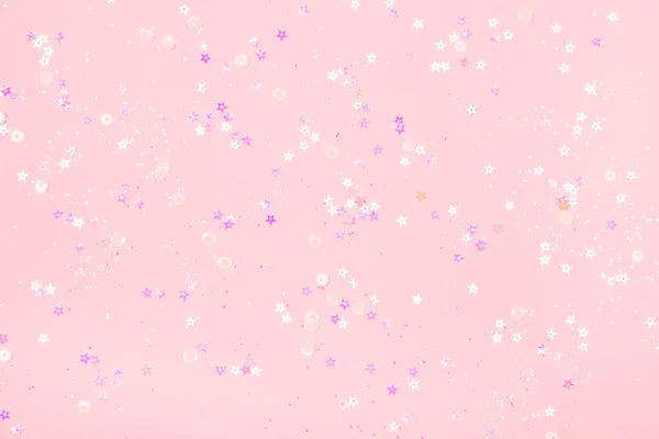 Pink background with sparkles — Stock Photo, Image