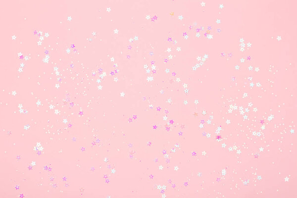 розовый фон с блестками
