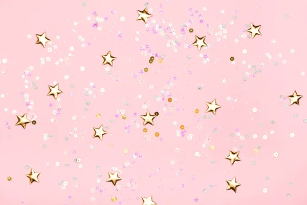 Golden stars glitter