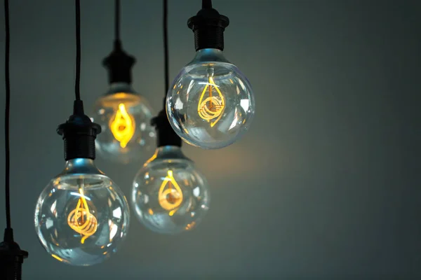 Grupo de lâmpadas modernas — Fotografia de Stock