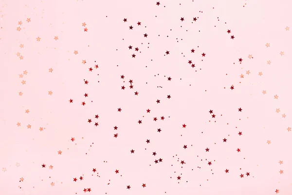 Background with delicate red star glitter Royalty Free Stock Photos