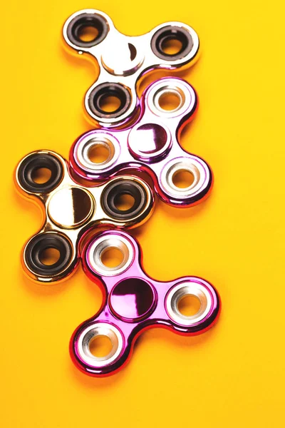 Set van veelkleurige fidget spinners — Stockfoto