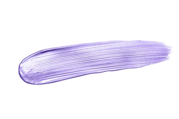 Beautiful Texturerat Ultra Violet Melallic Stroke Isolerad Vit Bakgrund — Stockfoto