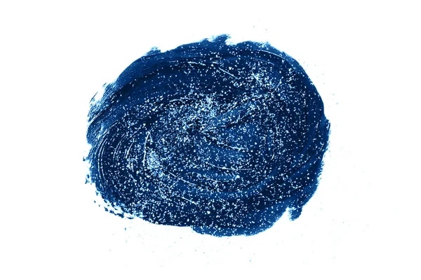 Rozmaz niebieskiej szminki. — Zdjęcie stockowe