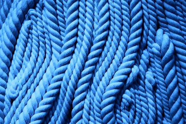 Fond fait avec des cordes bleues — Photo