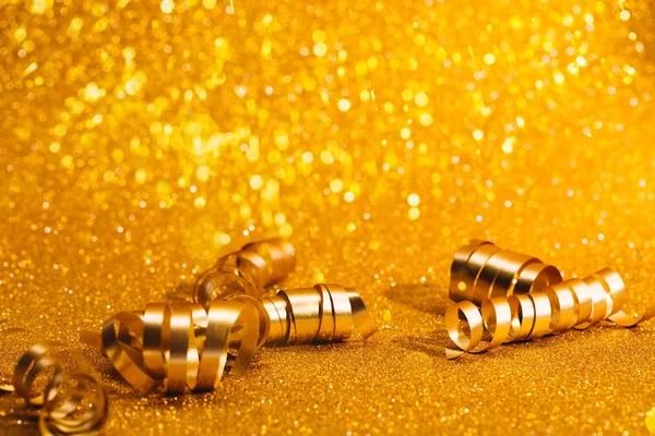 Golden festive swirl — Stock Photo, Image