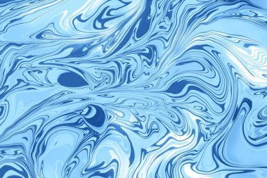 Soyut mavi sıvı sanat arkaplanı.