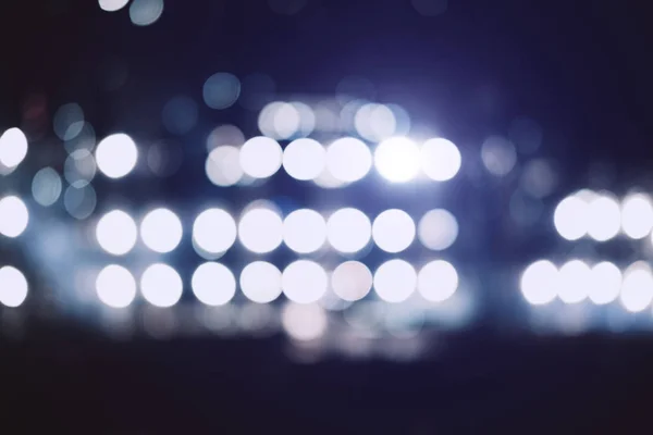 Blurred people crowd at musical concert and stage lights. — Stock Photo, Image