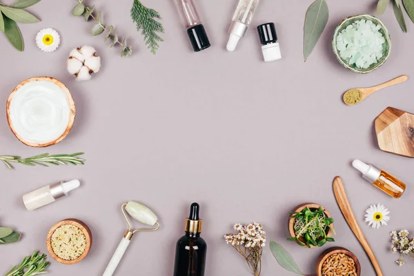 Composition made of natural components for self-care — Stock Photo, Image