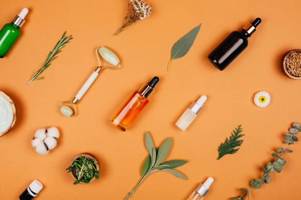 Herbal cosmetics and natural ingredients — Stock Photo, Image