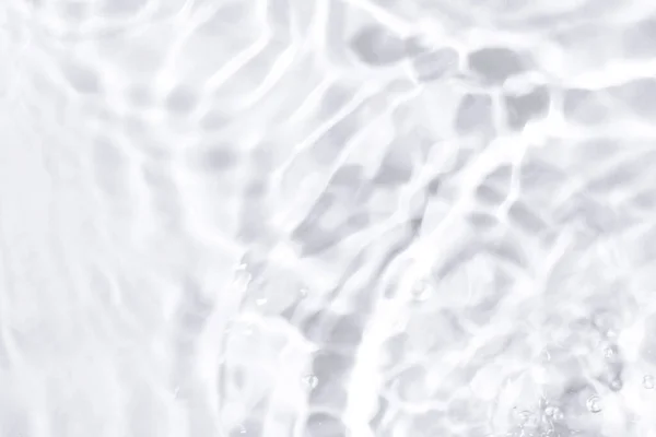 水做的阴影 用单色水和光制成的模糊的背景 纯洁的概念 — 图库照片