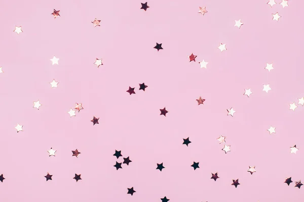 Beautiful rose gold stars — Stock Photo, Image