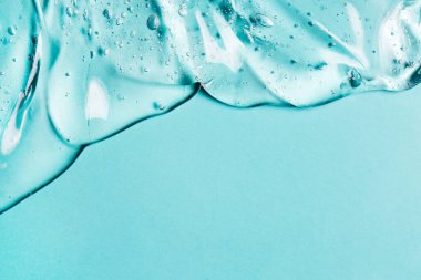 Antibakteriyel jel arka planı. Virüs koruması veya kozmetik konsepti.