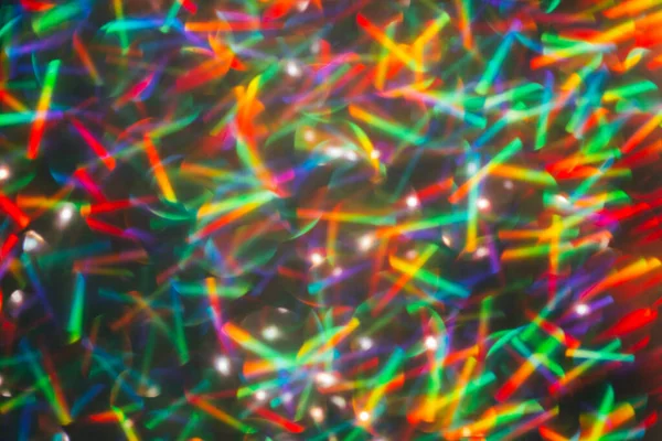 Wazig Achtergrond Met Holografische Sprankelingen Lichten — Stockfoto
