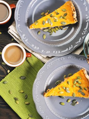 Kabak shortcrust pasta dilimleri