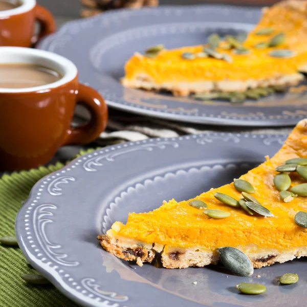 Kabak crostata parçası. Kare