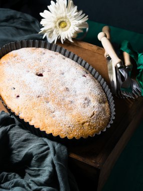Vegan un kek çilek ile yazıldığını