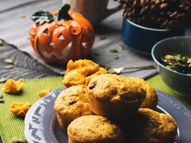 Ev kabak Muffin yaptım