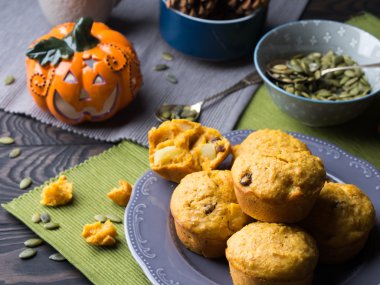 Sonbahar kabak kekler