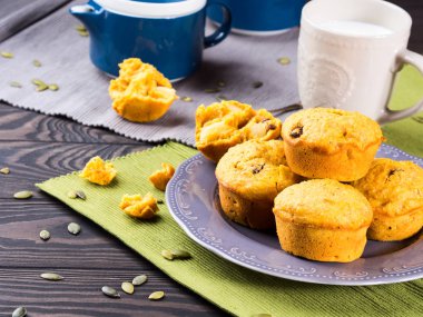 Ev kabak ve elma Muffin yaptım