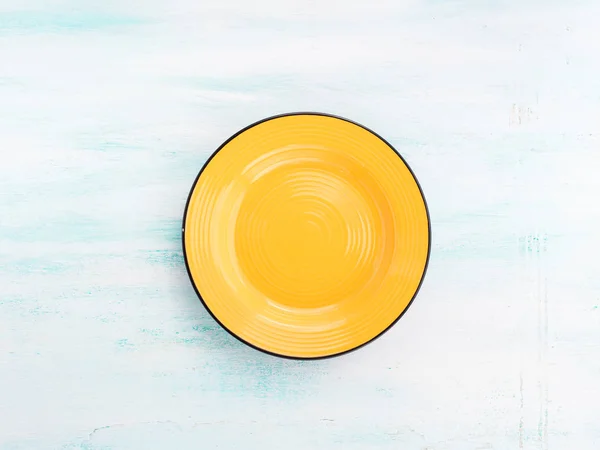 Pastel Cor prato de cerâmica vista superior fundo — Fotografia de Stock