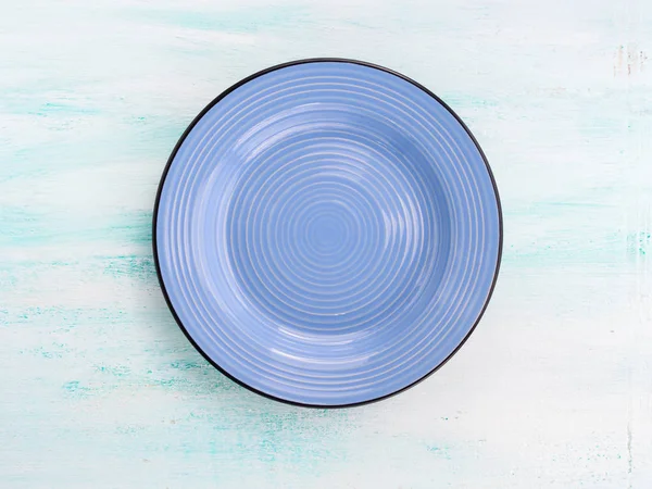 Pastel renkli seramik tabak çanak üstten görünüm arka planı — Stok fotoğraf