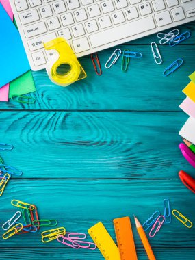 İleti örneği renkli okul işyeri çerçeve