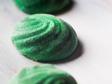 Yeşil Pastel renk beze beyaz