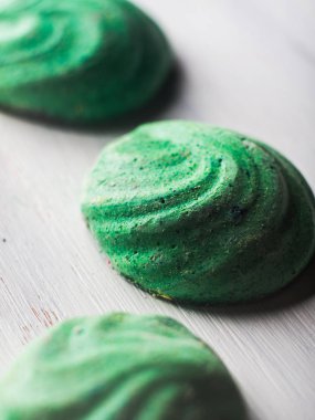 Yeşil Pastel renk beze beyaz