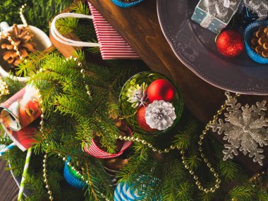 Noel süslemeleri natürmort