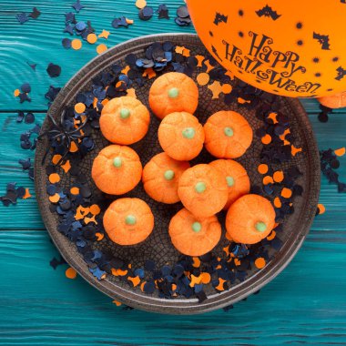 Kabak şekil Cadılar Bayramı hatmi çocuklar için