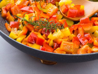 Biber biberiye ile pişirme