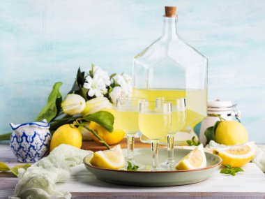 Ev yapımı limoncello stemmed gözlük