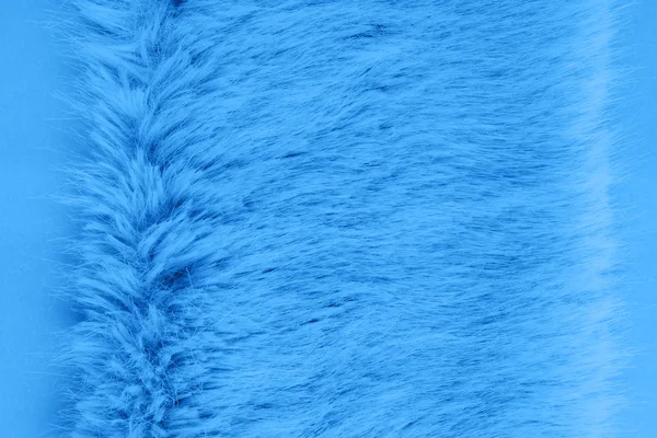 Klassieke blauwe faux fur achtergrond plat lay — Stockfoto