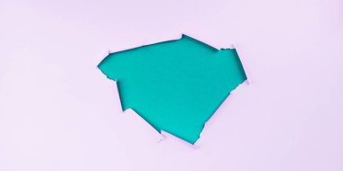 Pembe ve su yeşil delik tasarım arkaplan pankartı