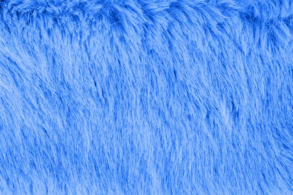 Classic blue faux fur background flat lay — 스톡 사진
