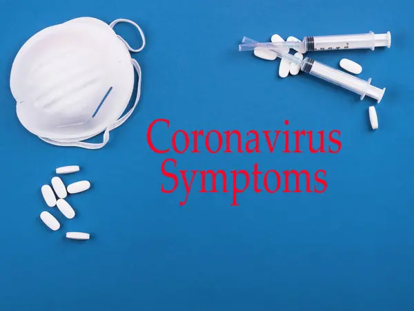 Coronavirus 2019-ncov titre des symptômes — Photo