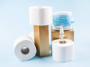 Ürünler kovid19 karantinaya alınacak. Panik konsepti