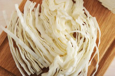 ahşap oyun tahtası rendelenmiş lahana